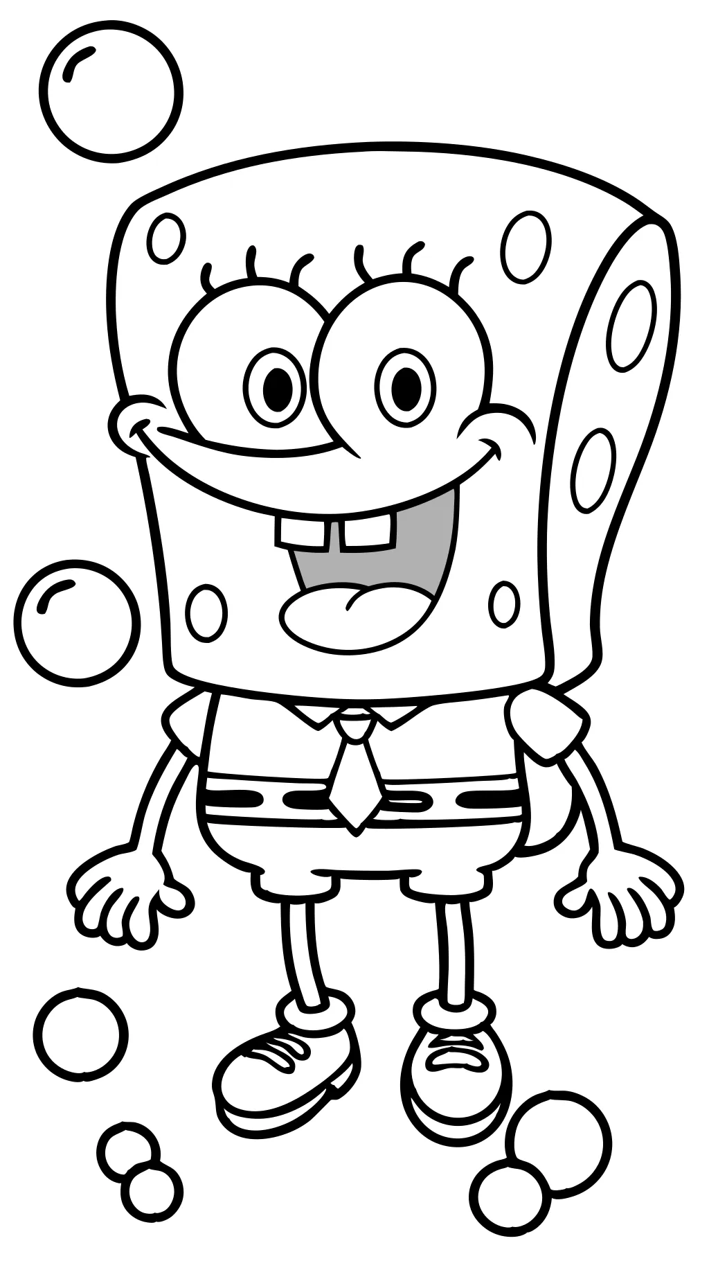 Páginas para colorear de Bob Esponja y calamar